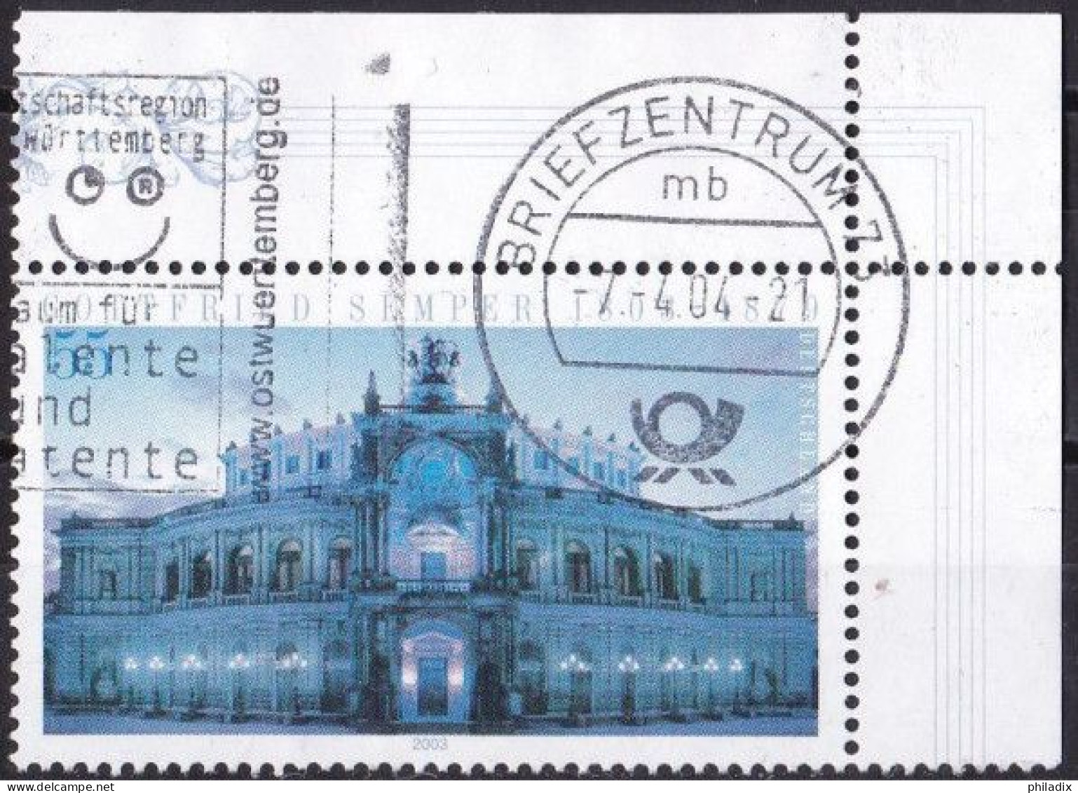 BRD 2003 Mi. Nr. 2371 O/used Eckrand Vollstempel (BRD1-6) - Gebraucht