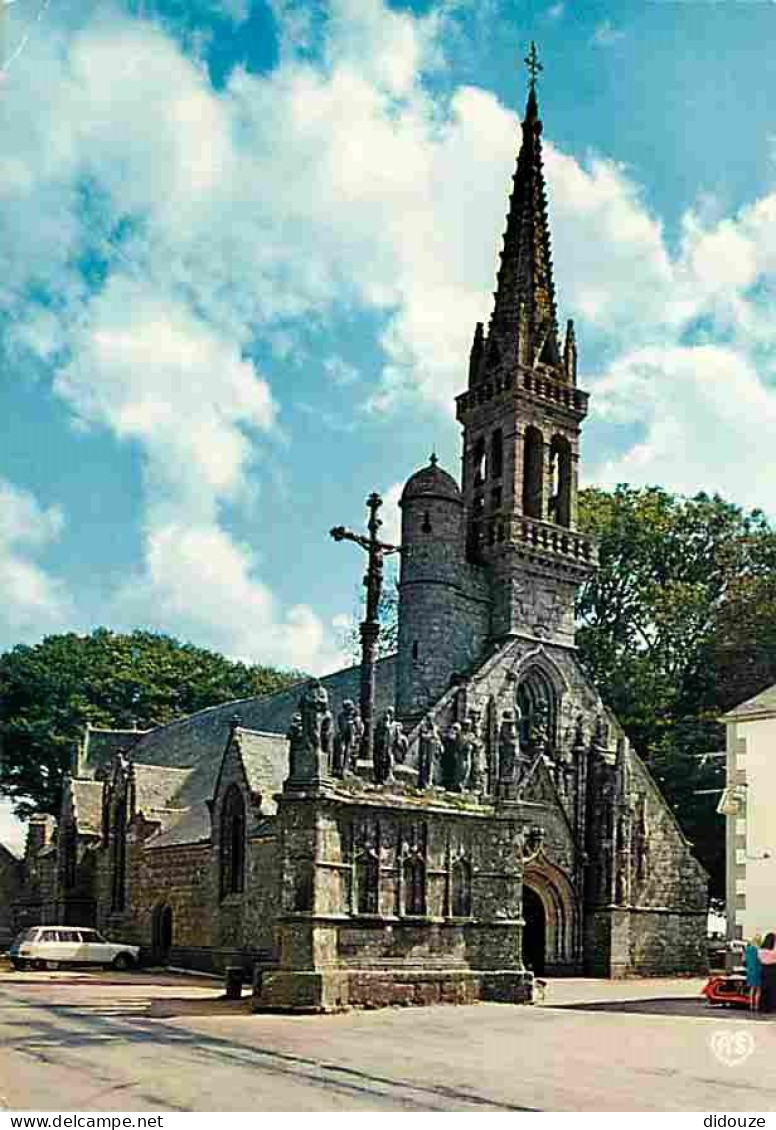 29 - Confort - Le Calvaire - L'Eglise - Automobiles - Flamme Postale - Voir Scans Recto Verso  - Confort-Meilars