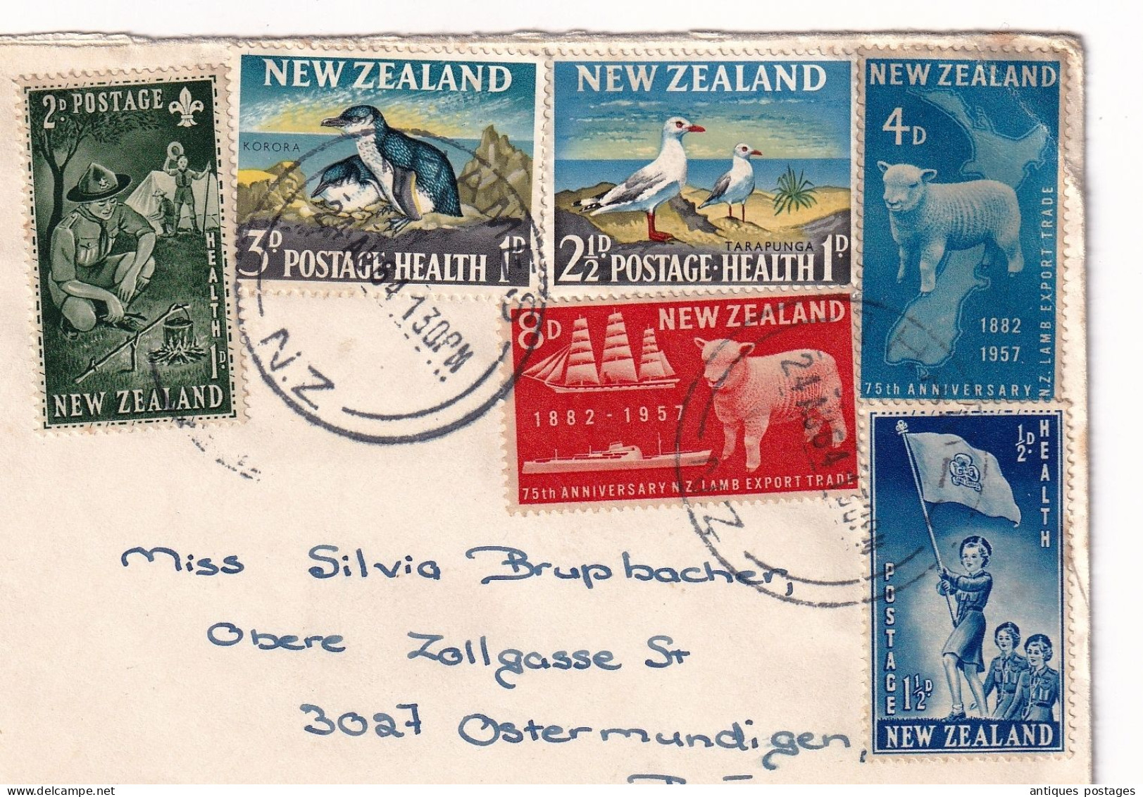 Lettre 1964 Thames New Zealand  Switzerland Ostermundigen Suisse Nouvelle Zélande - Lettres & Documents