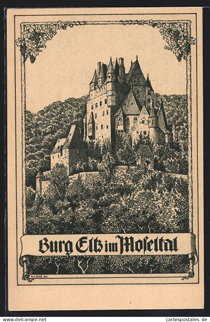 Künstler-AK Burg Eltz Im Moselthal  - Otros & Sin Clasificación