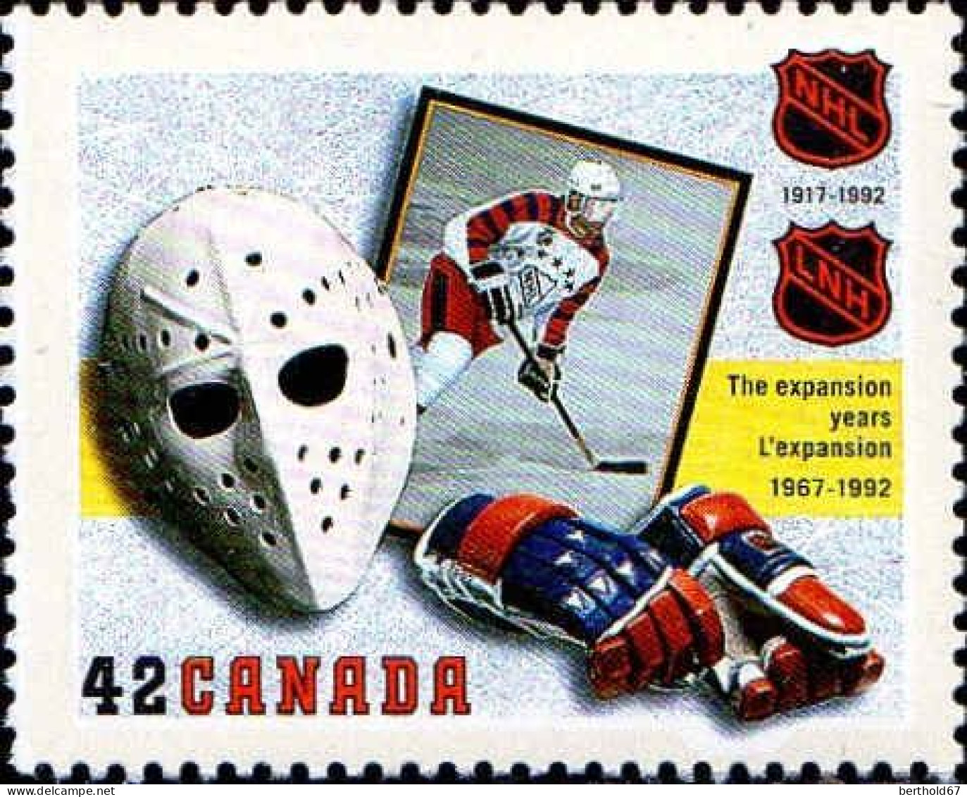 Canada Poste N** Yv:1280/1282 75.Anniversaire De La Ligue Nationale De Hockey - Neufs
