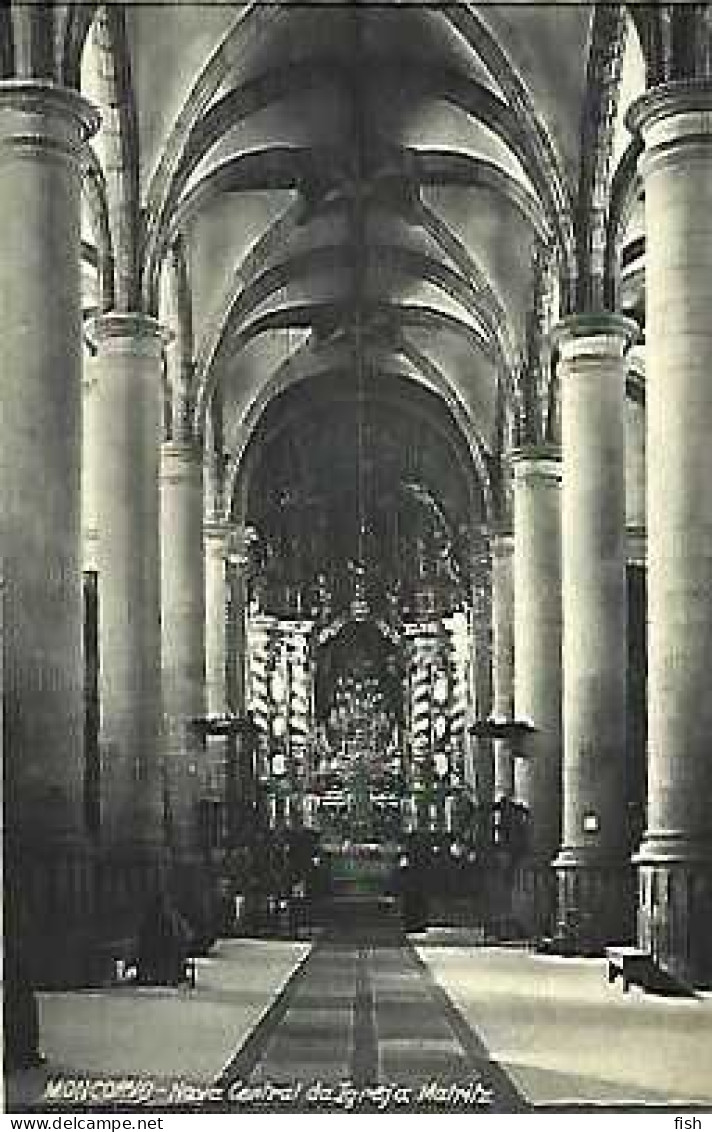 Portugal & Postal, Moncorvo, Central Nave Of The Parish Church, Ed. Casa Moreira (88876) - Iglesias Y Catedrales