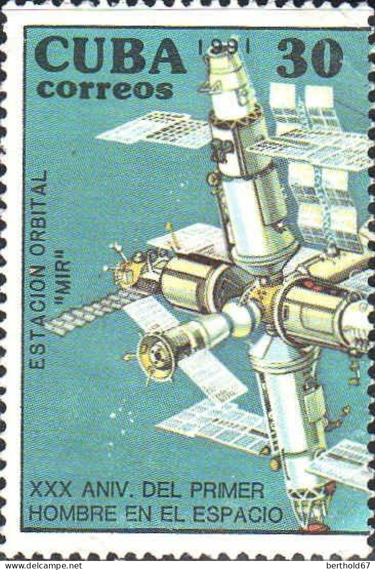 Cuba Poste N* Yv:3109 Mi:3469 Estacion Orbital MIR (sans Gomme) - Ungebraucht