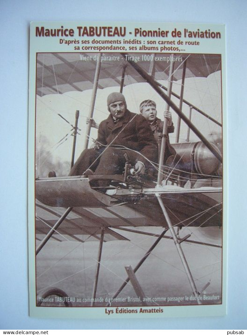 Avion / Airplane / BRISTOL / Pilote Maurice TABUTEAU / Passager, Le Duc De Beaufort - 1914-1918: 1ère Guerre