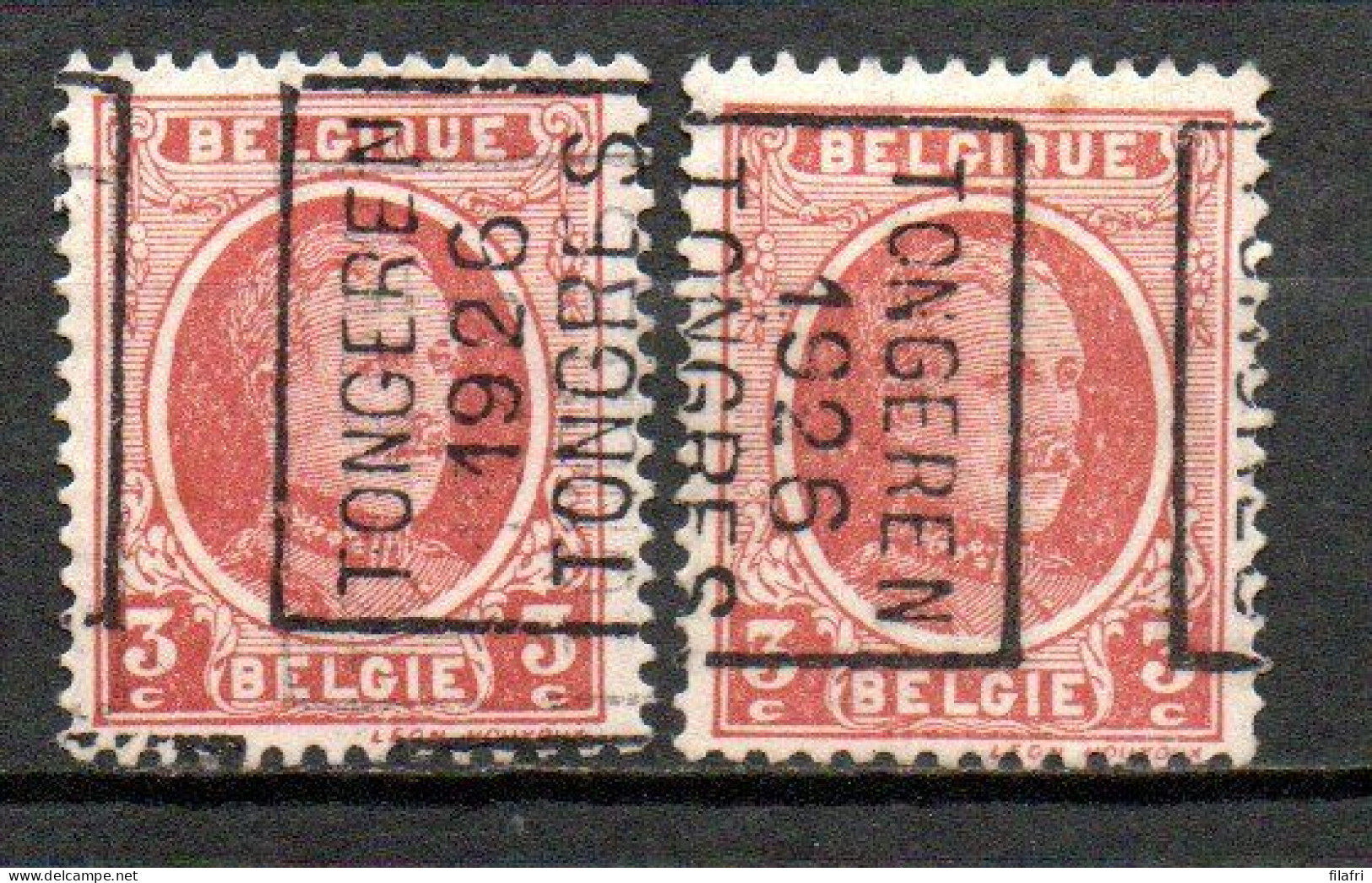 3770 Voorafstempeling Op Nr 192 - TONGEREN 1926 TONGRES - Positie A & B - Rollenmarken 1920-29