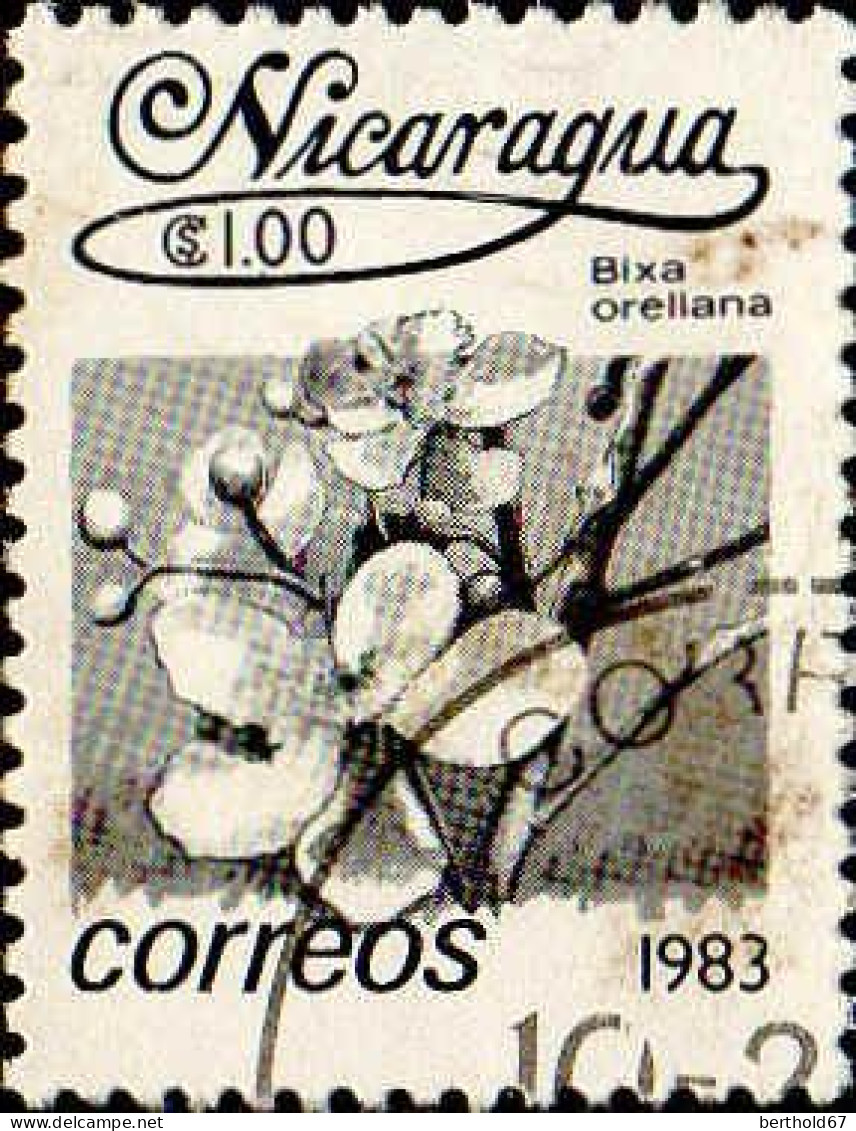 Nicaragua Poste Obl Yv:1263 Mi:2366 Bixa Oreliana (TB Cachet Rond) - Nicaragua