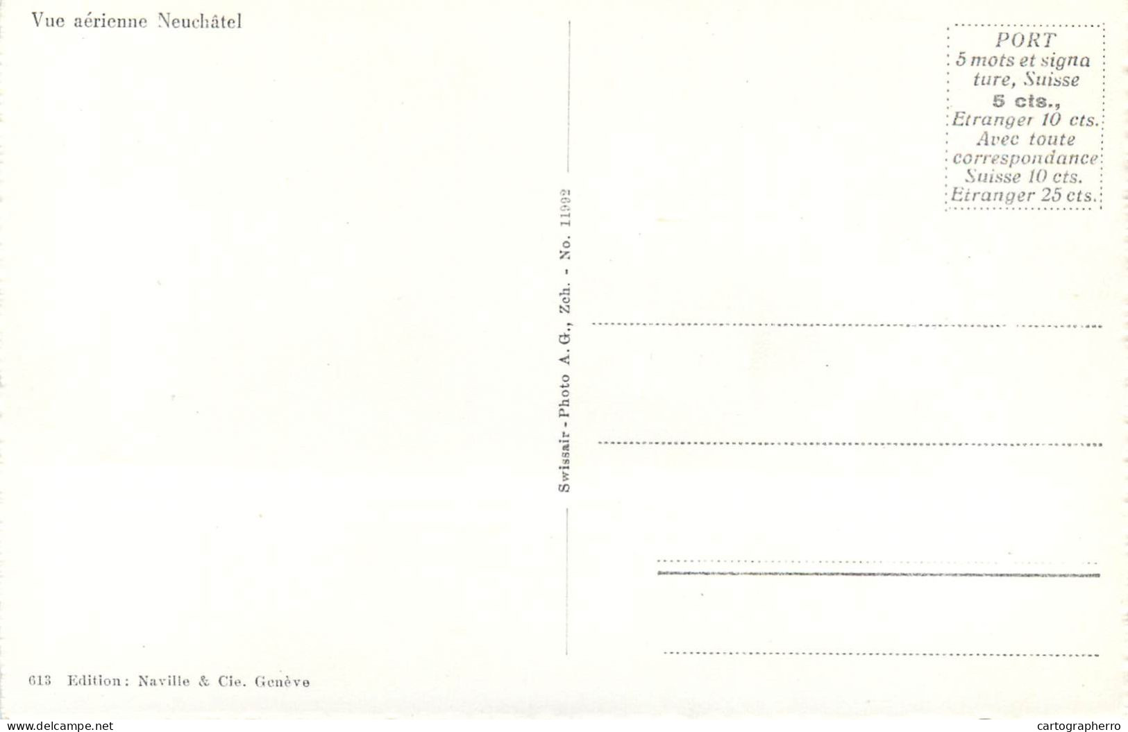 Postcard Switzerland Neuchâtel Aerial - Neuchâtel