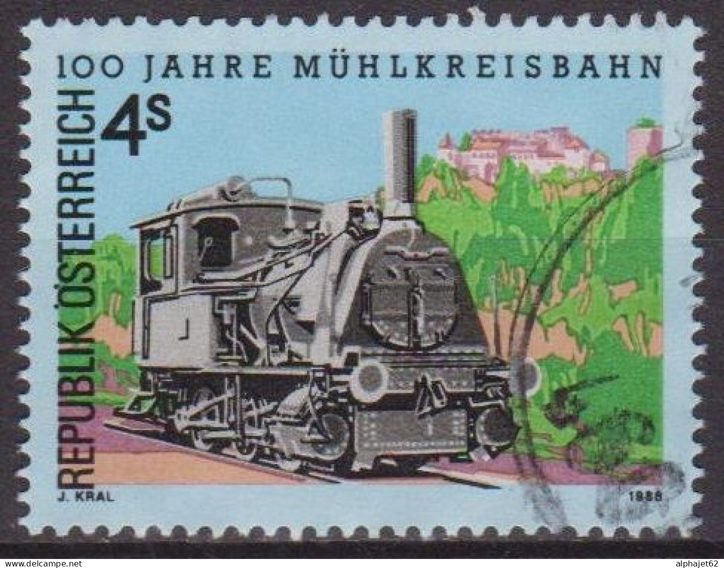 Chemins De Fer - AUTRICHE - Locomotive, Lignes Locales - N° 1745 - 1988 - Used Stamps