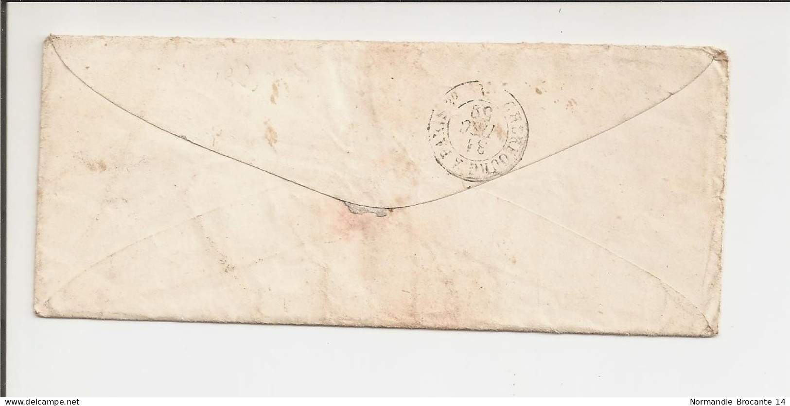 Lettre De Flamanville (La Manche) Pour Paris De 1859 - Taxe 30 - 1849-1876: Classic Period