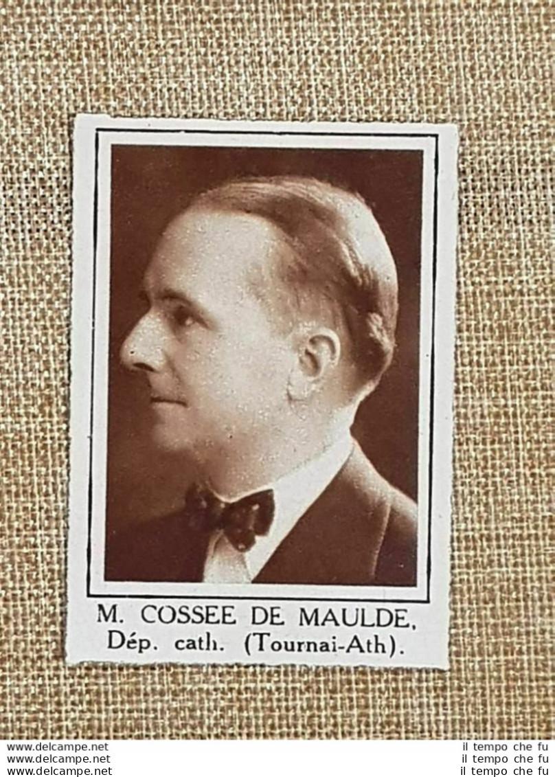 Parlamentare M. Cossee De Maulde Tournai-Ath Elezioni Del 24 Maggio 1936 - Sonstige & Ohne Zuordnung