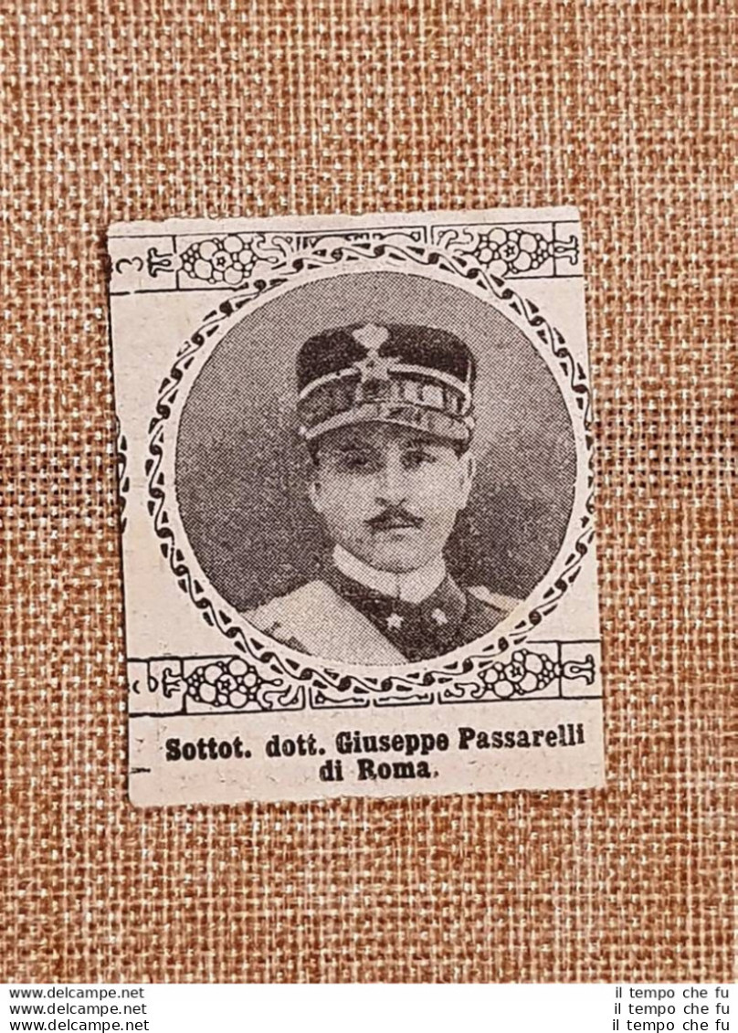 WW1 Prima Guerra Mondiale 1914-1918 Caduto Per Patria Giuseppe Passarelli Roma - Other & Unclassified