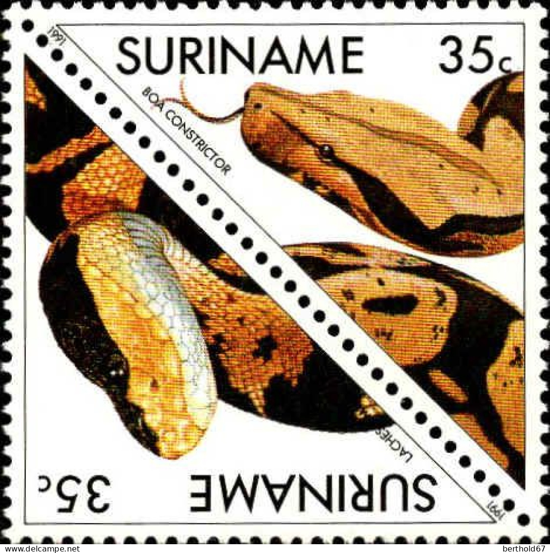 Suriname Poste N** Yv:1231/1242 Les Reptiles - Schlangen