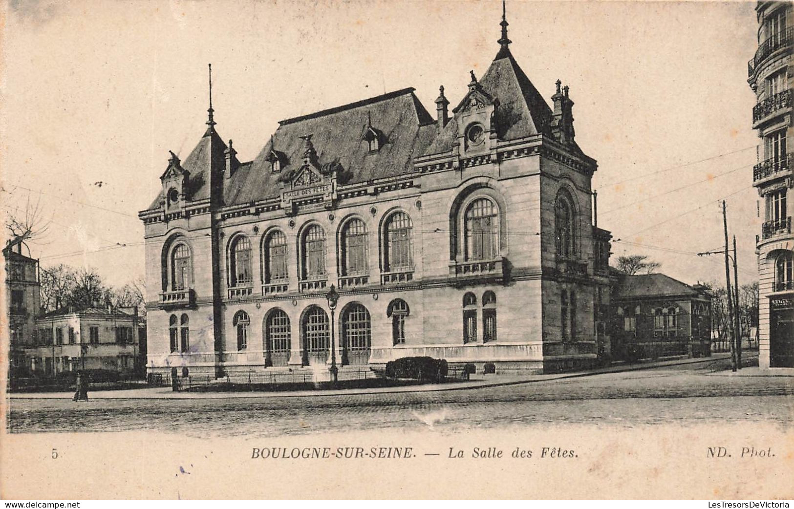 FRANCE - Boulogne Sur Seine - La Salle Des Fêtes - Carte Postale Ancienne - Boulogne Billancourt