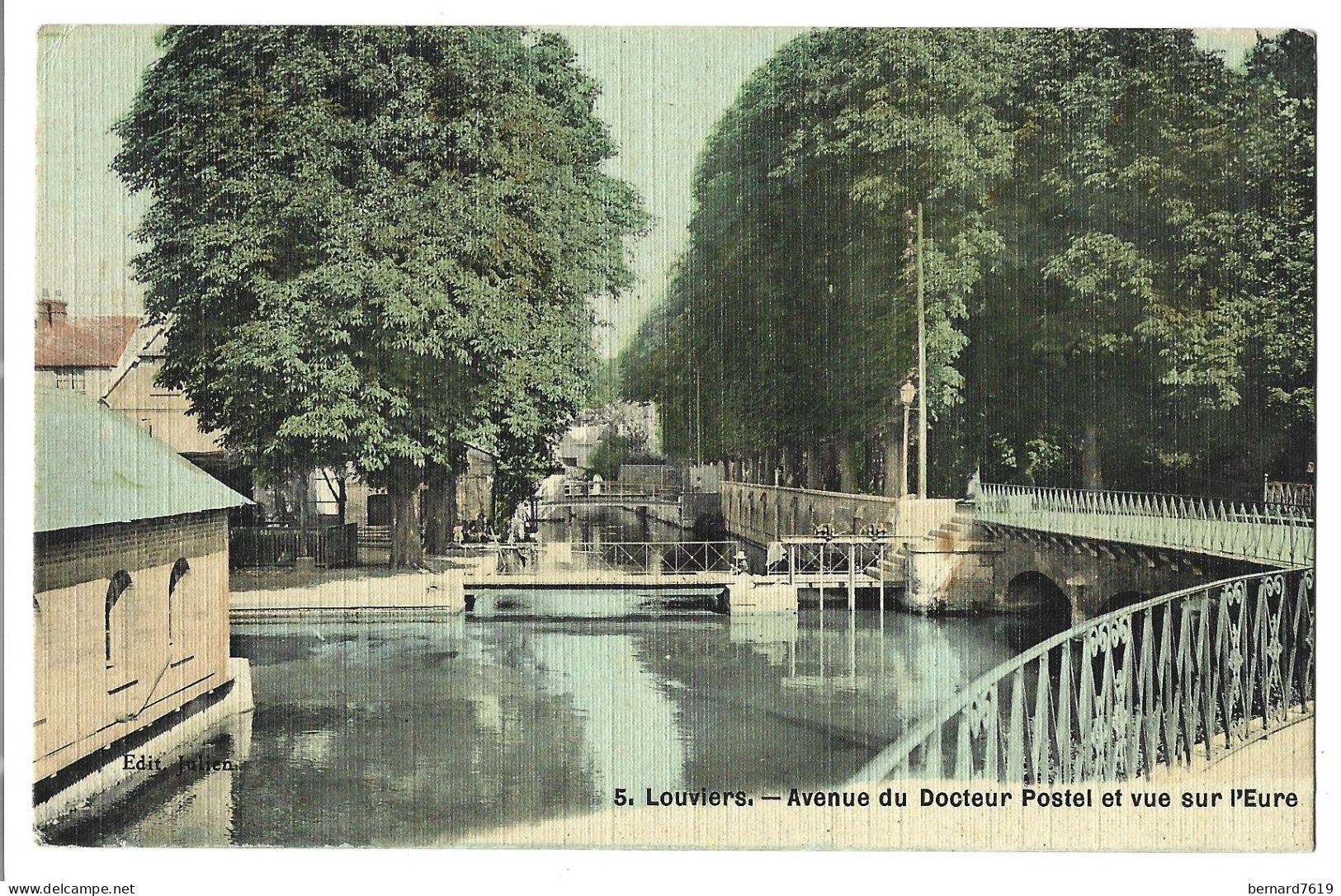 27 Louviers -  Avenue Du Docteur Postel Et Vue Sur L'eure - Louviers