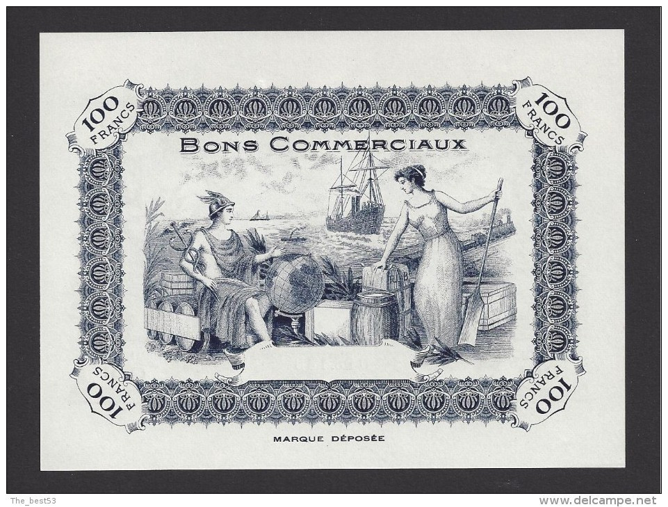 Bon Commercial De 100 Francs De La Villes De Tours - Bonos