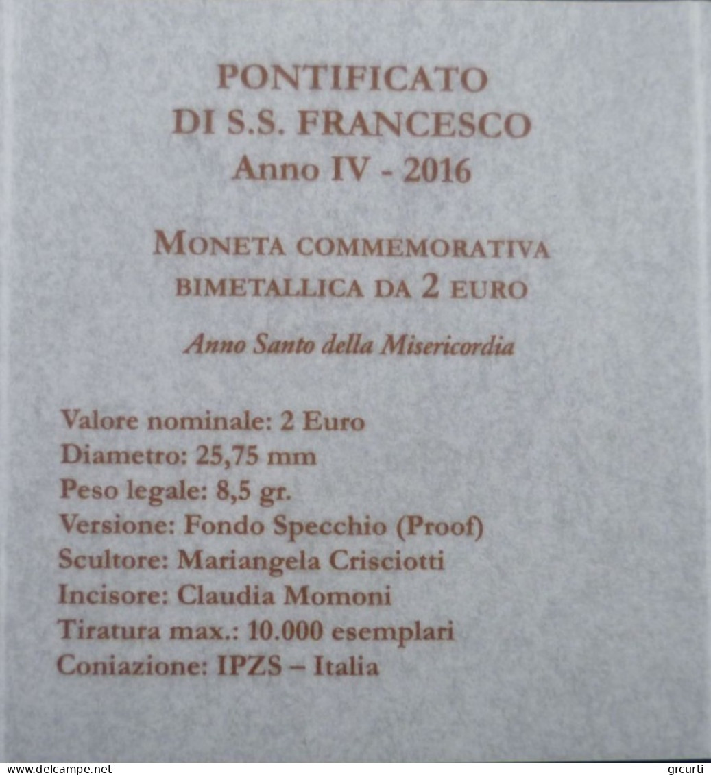 Vaticano - 2 Euro 2016 - Giubileo Della Misericordia - UC#102 - Vatikan