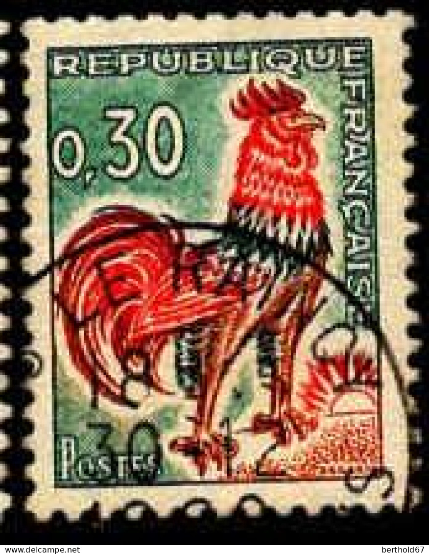 France Poste Obl Yv:1331A Mi:1496x Coq De Decaris (TB Cachet Rond) - Used Stamps