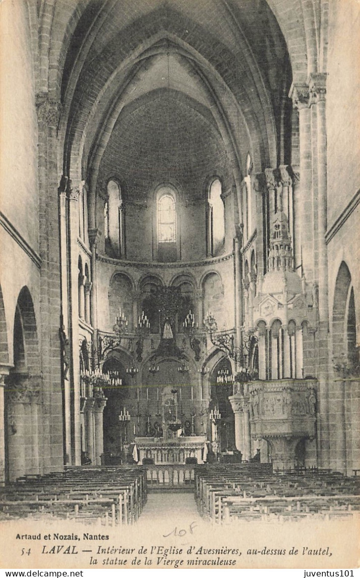 CPA Laval-Intérieur De L'église D'Avesnières-54     L2916 - Laval