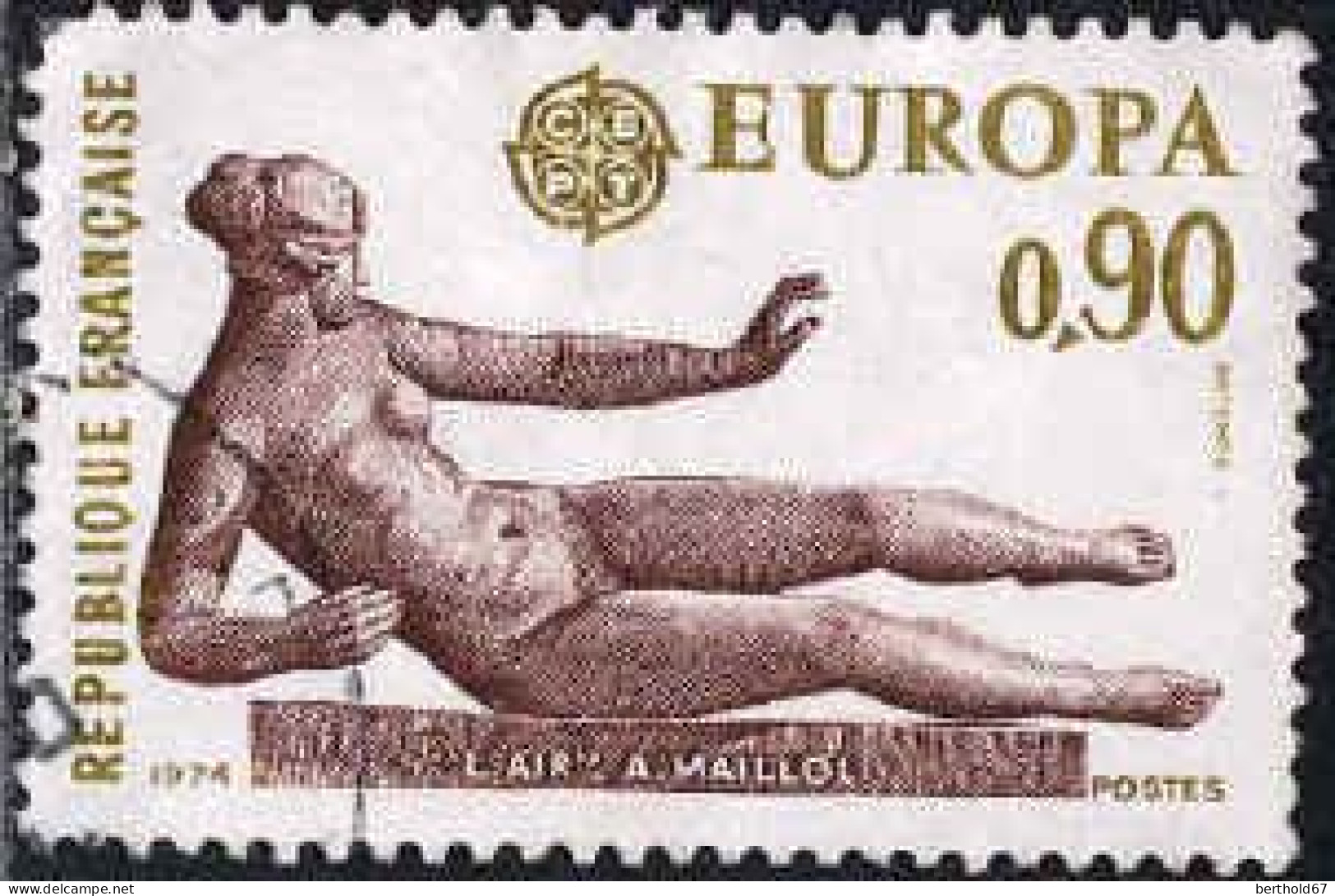 France Poste Obl Yv:1790 Mi:1870 Europa Cept L'air A.Maillol (cachet Rond) - Gebruikt