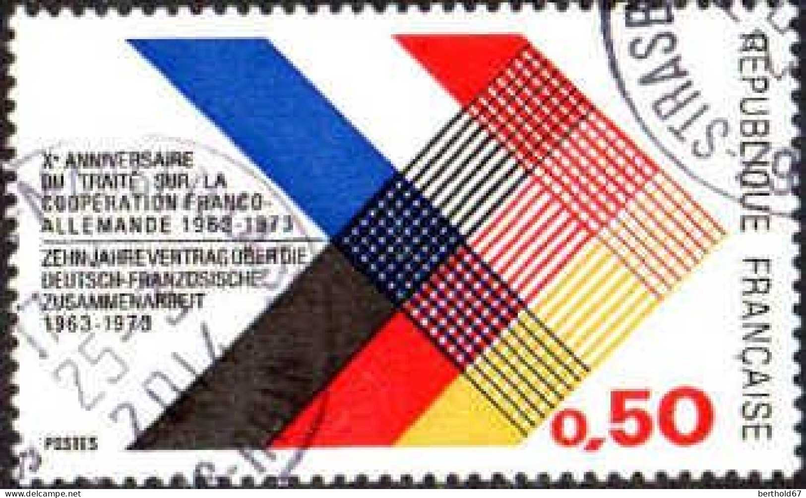 France Poste Obl Yv:1739 Mi:1819 Coopération Franco-Allemande (TB Cachet à Date) 25-3-2014 - Used Stamps