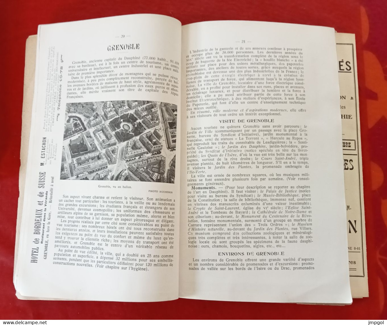 Livret Guide 1910 Grenoble Et Le Dauphiné Uriage Briançonnais Et Queyras La Balme Les Grottes Allevard Les Sept Laus - Reiseprospekte