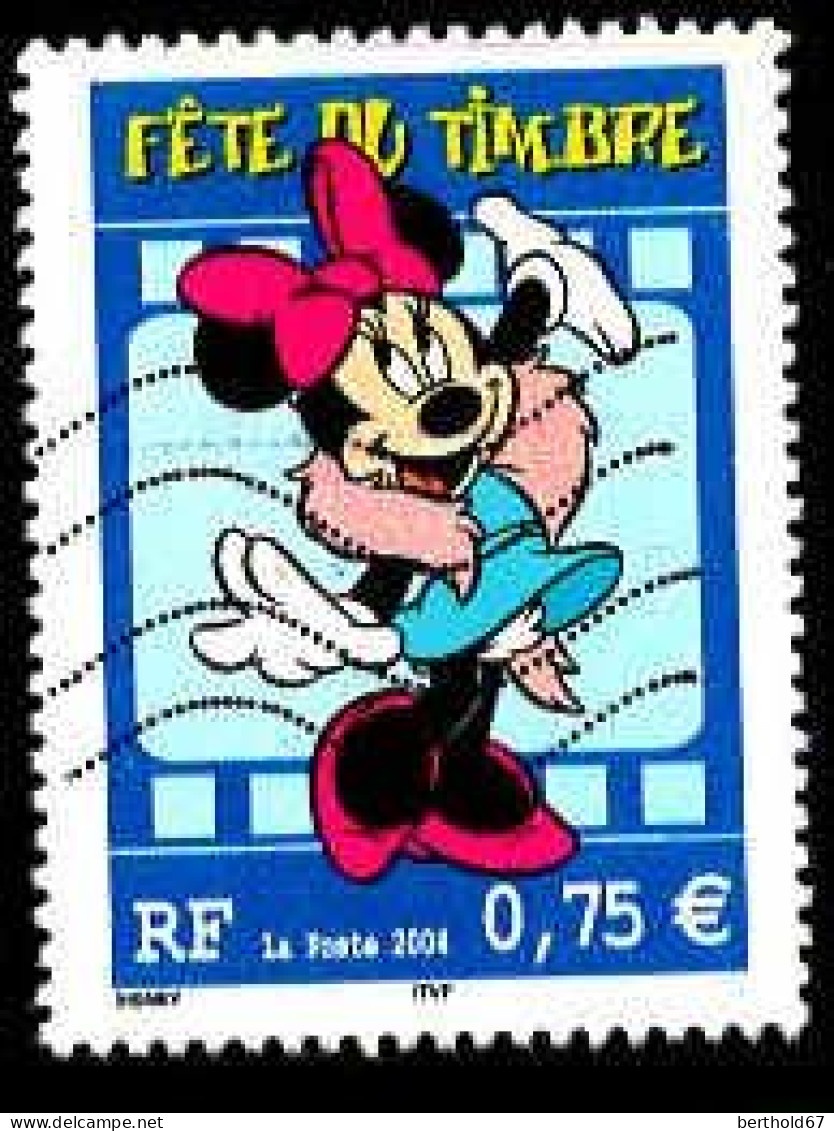 France Poste Obl Yv:3643 Fête Du Timbre Disney Daisy (Lign.Ondulées) - Gebraucht