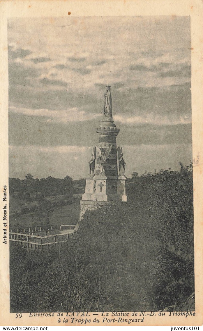 CPA Environs De Laval-La Statue De Notre Dame Du Triomphe à La Trappe Du Port Ringard-59     L2916 - Laval