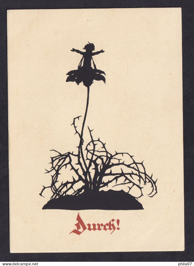 Durch! - Verlag: Werner Klotz-Zittau / Postcard Not Circulated, 2 Scans - Silhouetkaarten