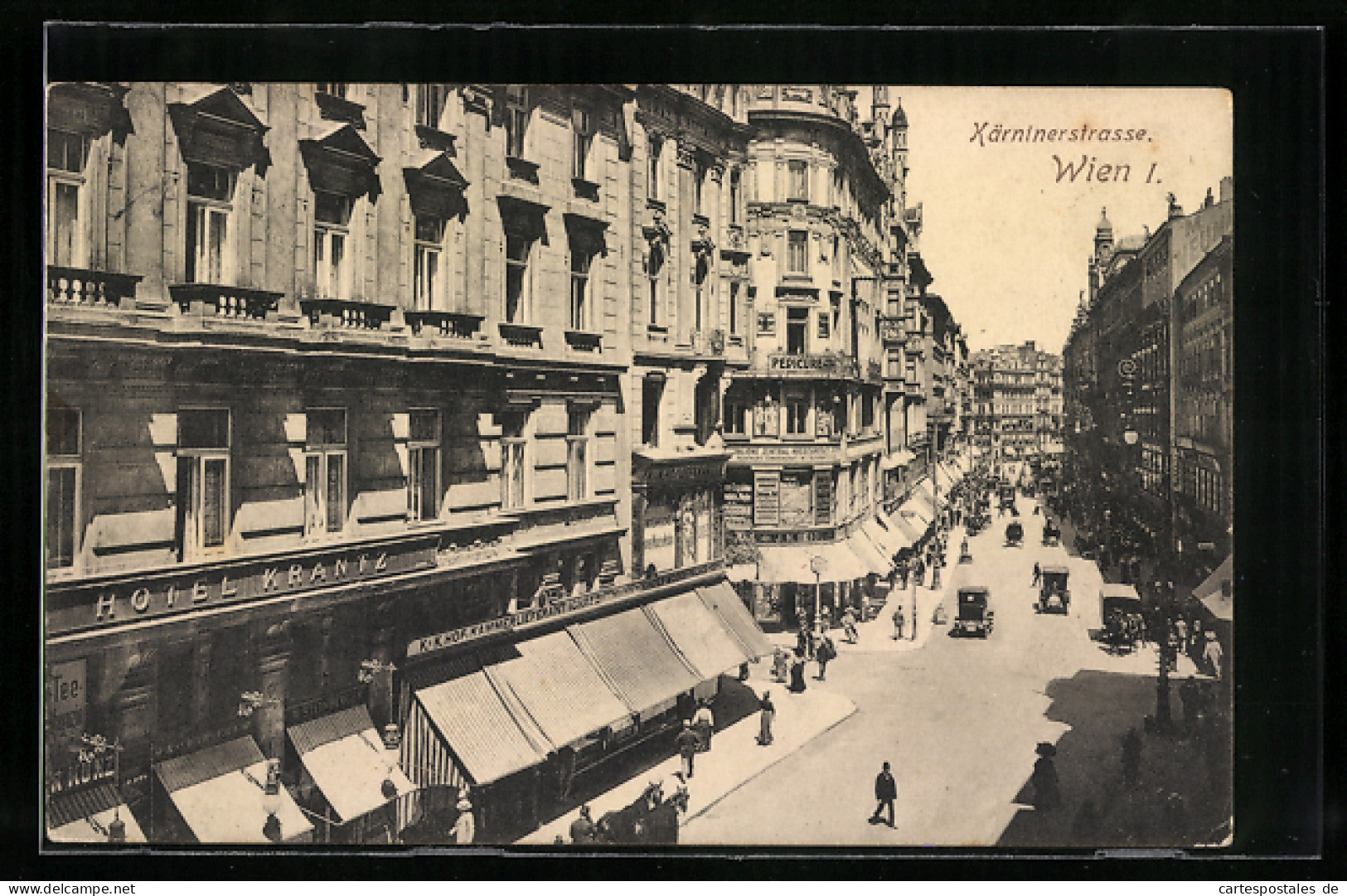 AK Wien I, Kärntnerstrasse, Hotel Krantz Und Vielen Weiteren Geschäften  - Autres & Non Classés