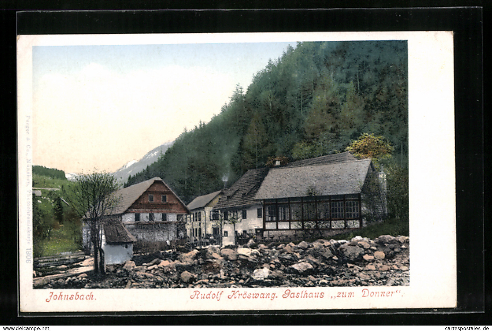 AK Johnsbach, Gasthaus Zum Donner Von Rudolf Kröswang  - Other & Unclassified