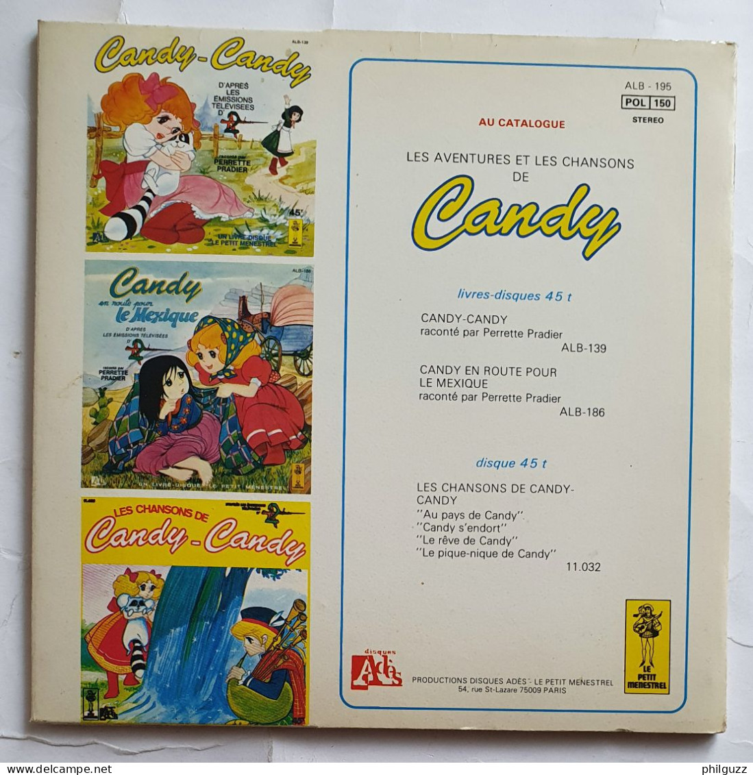 LIVRE DISQUE VINYLE 45 Tours Candy Sauve La Pension De Melle Pony Générique 1978 - Collectors
