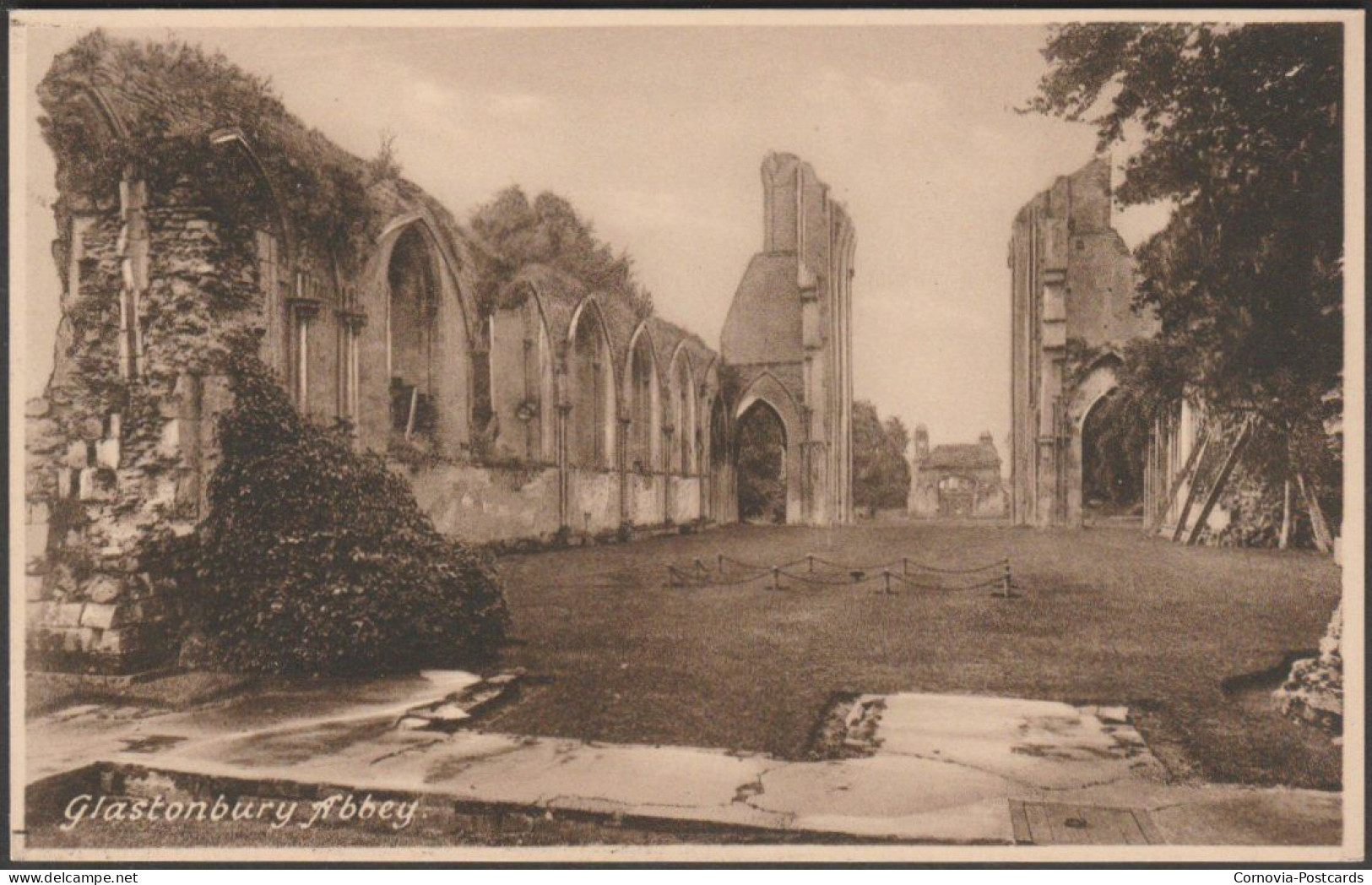 Glastonbury Abbey, Somerset, C.1930 - Goodall's Postcard - Other & Unclassified