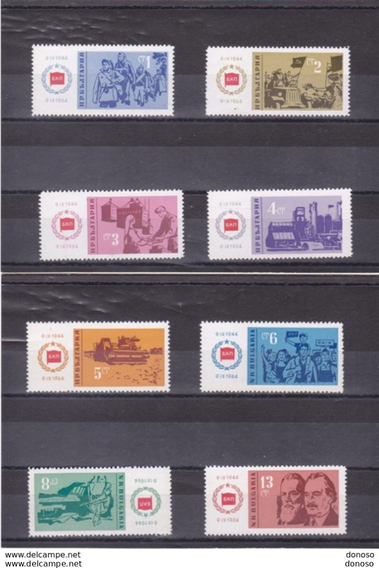 BULGARIE 1964 REPUBLIQUE Yvert 1270-1277, Michel 1478-1485 NEUF** MNH Cote 4 Euros - Nuovi