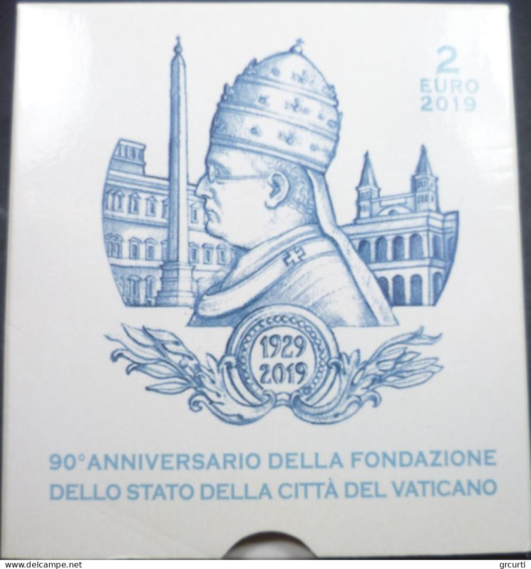 Vaticano - 2 Euro 2019 - 90° anniversario dell'Istituzione dello Stato della Città del Vaticano - UC# 107