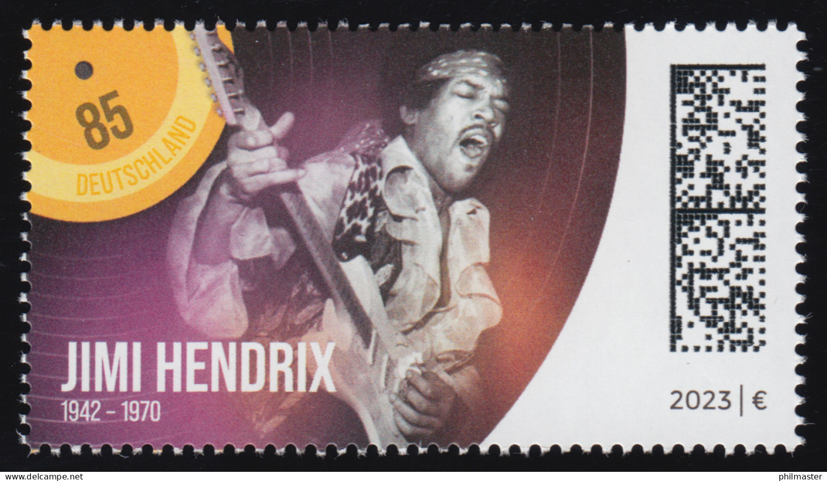 3780 Legenden Der Pop-/Rockmusik: Jimi Hendrix, Postfrisch ** / MNH - Ungebraucht