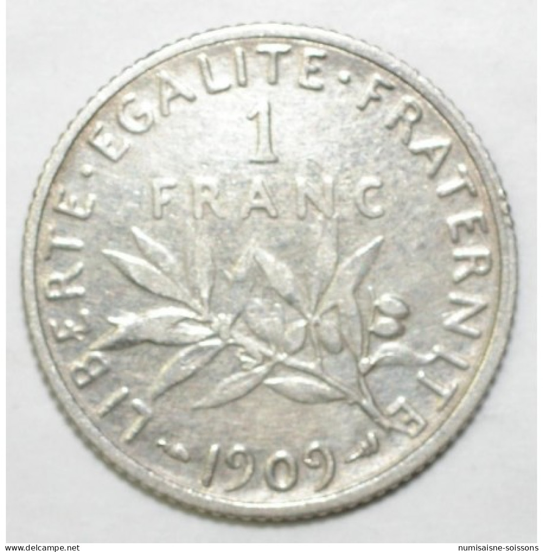 GADOURY 467 - 1 FRANC 1909 TYPE SEMEUSE - ARGENT - KM 844.1 - TTB - 1 Franc