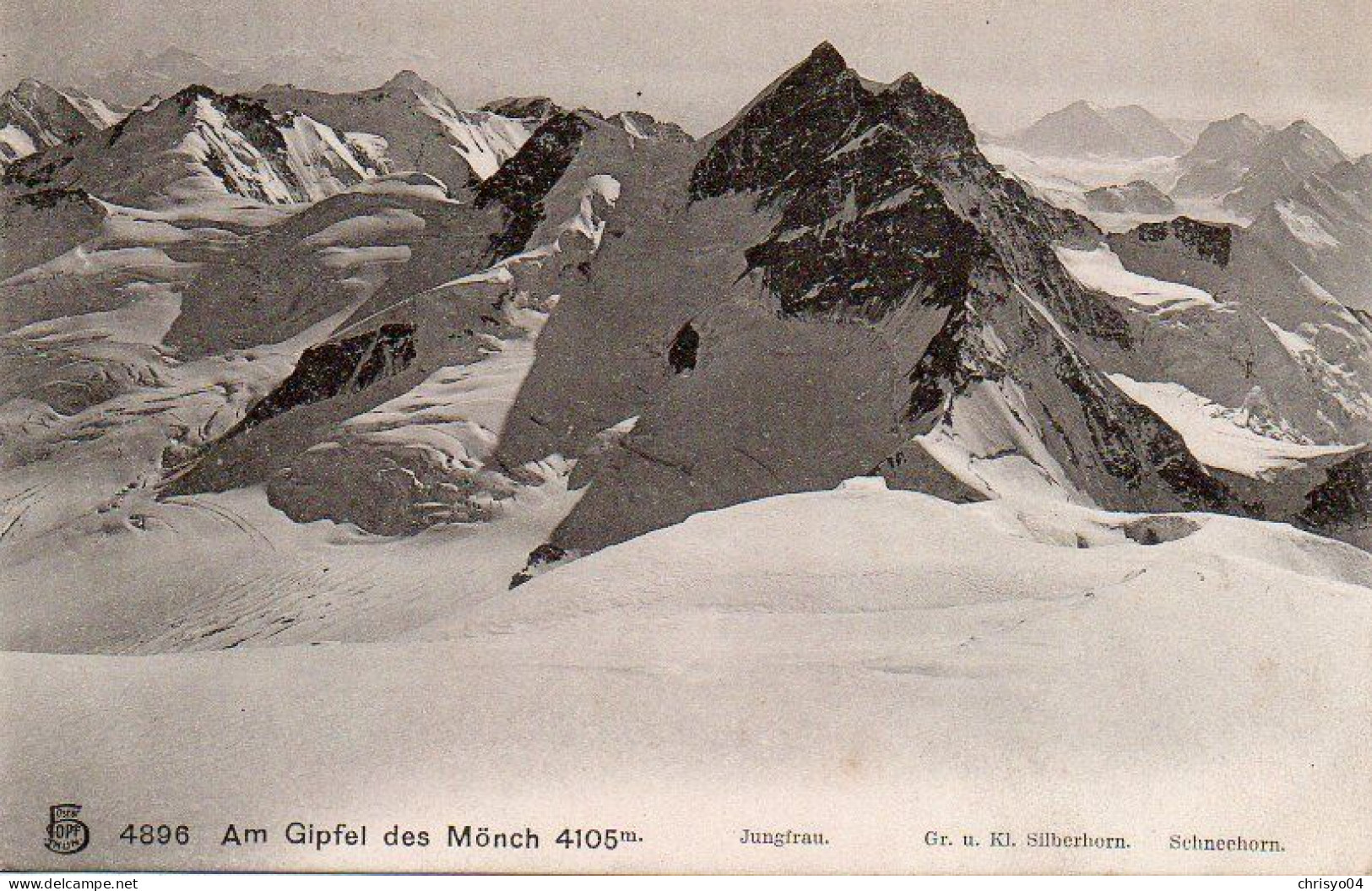 4V4Sb   Suisse Am Gipfel Des Mönch 4105m - Other & Unclassified