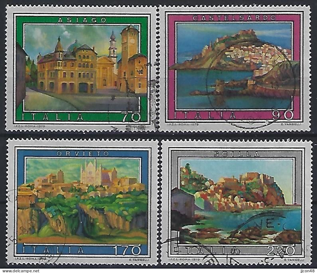 Italy 1979  Tourismus (o) Mi.1648-1651 - 1971-80: Used