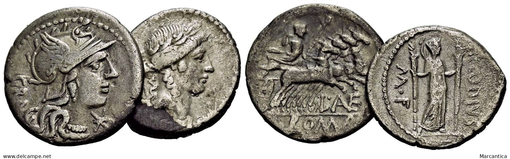 Republican And Imperatorial Roman. Lot X 2 AR Denarius - République (-280 à -27)