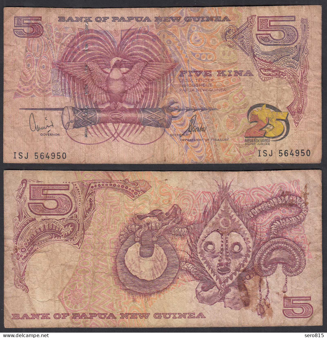 PAPUA NEUGUINEA - NEW GUINEA 5 Kina 2000 Pick 22a VG (5)    (32024 - Andere - Oceanië