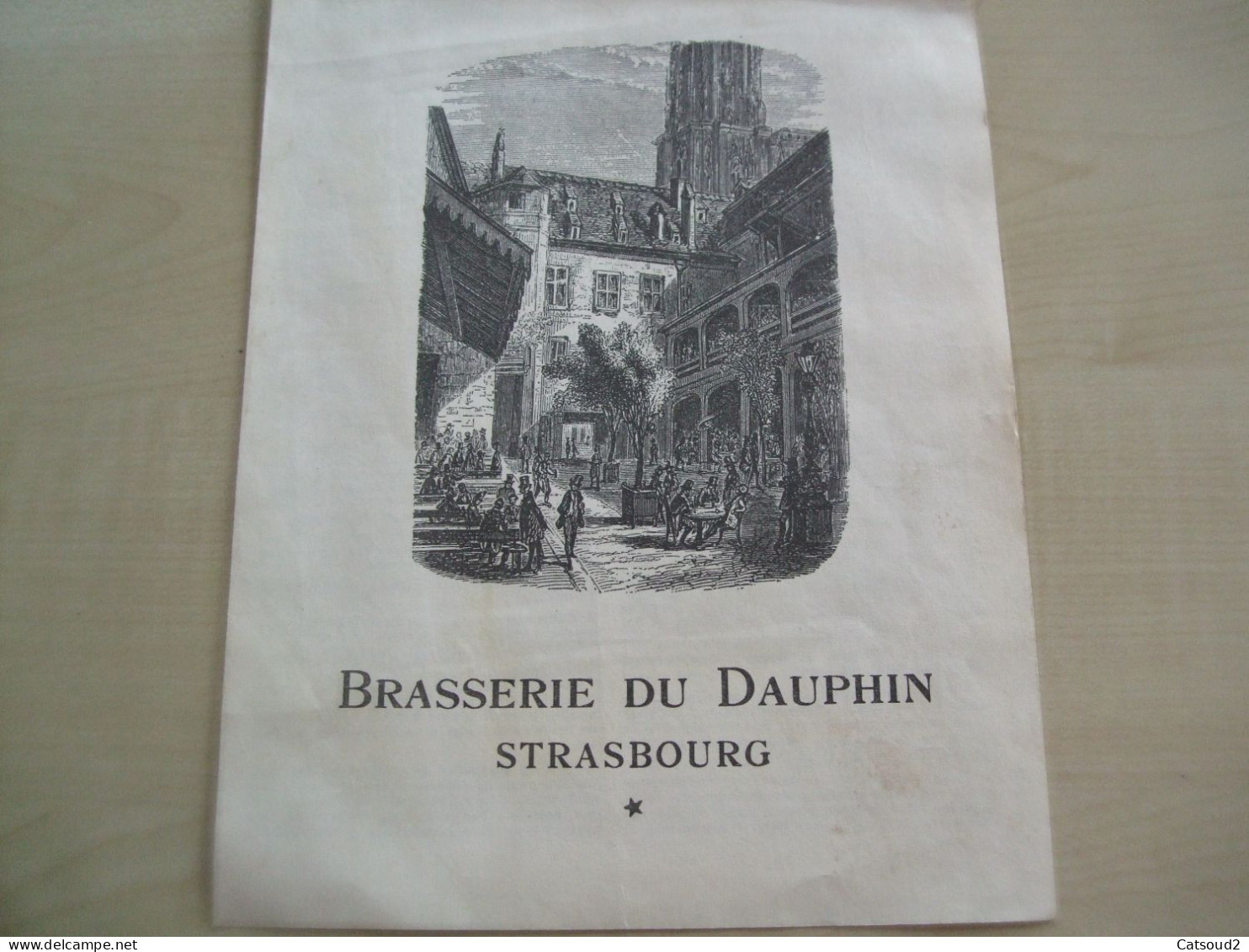 Feuillet BRASSERIE DU DAUPHIN à STRASBOURG - Toeristische Brochures