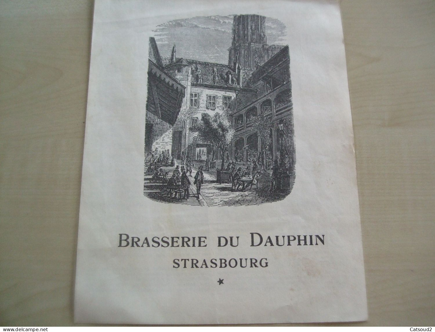 Feuillet BRASSERIE DU DAUPHIN à STRASBOURG - Cuadernillos Turísticos