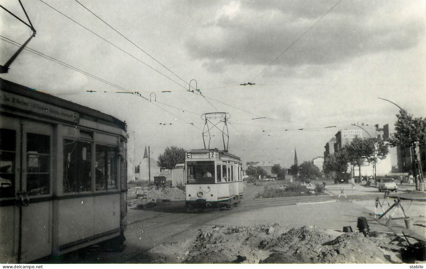 TRAMWAY - ALLEMAGNE - BERLIN MOTRICE 3809 LIGNE 2 - Trains