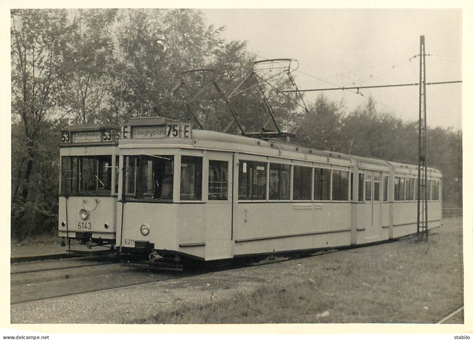 TRAMWAY - ALLEMAGNE - BERLIN LIGNE 53 ET LIGNE 75 E - Trains