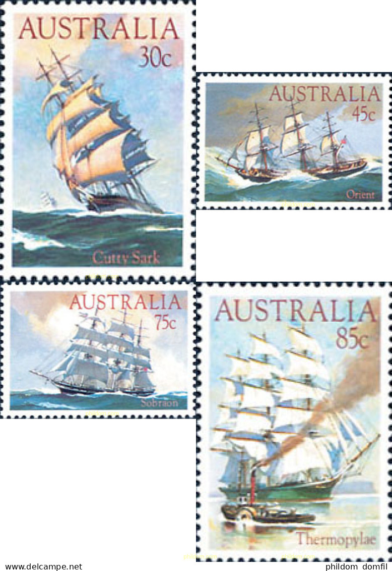 159498 MNH AUSTRALIA 1984 VELEROS - Neufs