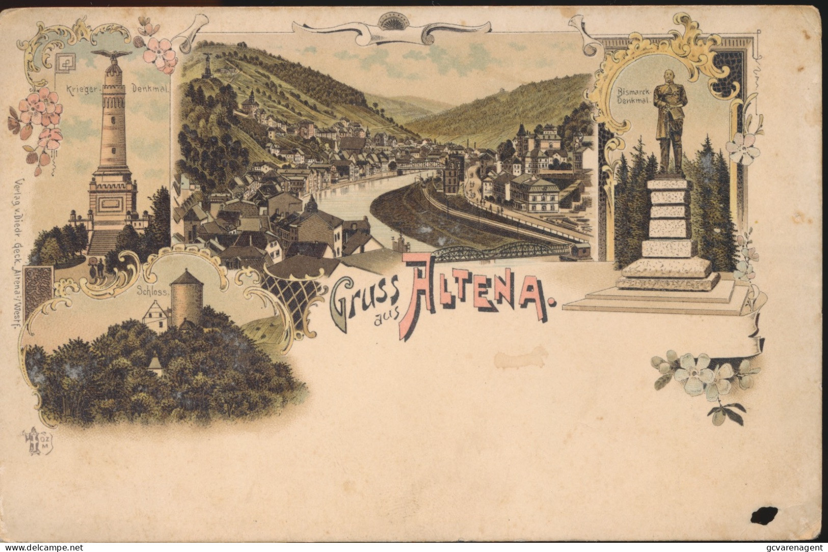 GRUSS AUS ALTENA.    LITHOGRAPHIE. - Altena