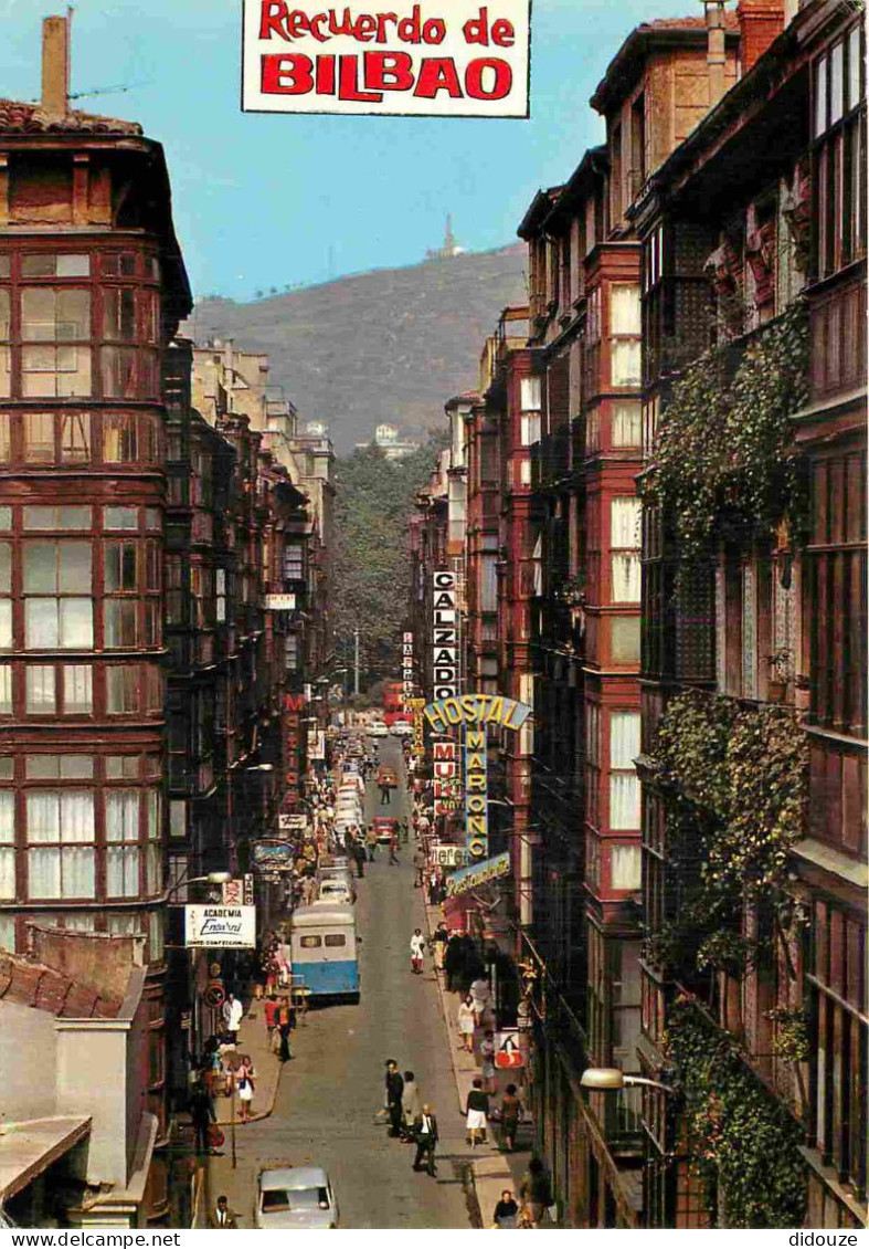 Espagne - Espana - Pais Vasco - Bilbao - Calle Correo - Rue Correo - Automobiles - CPM - Voir Scans Recto-Verso - Other & Unclassified