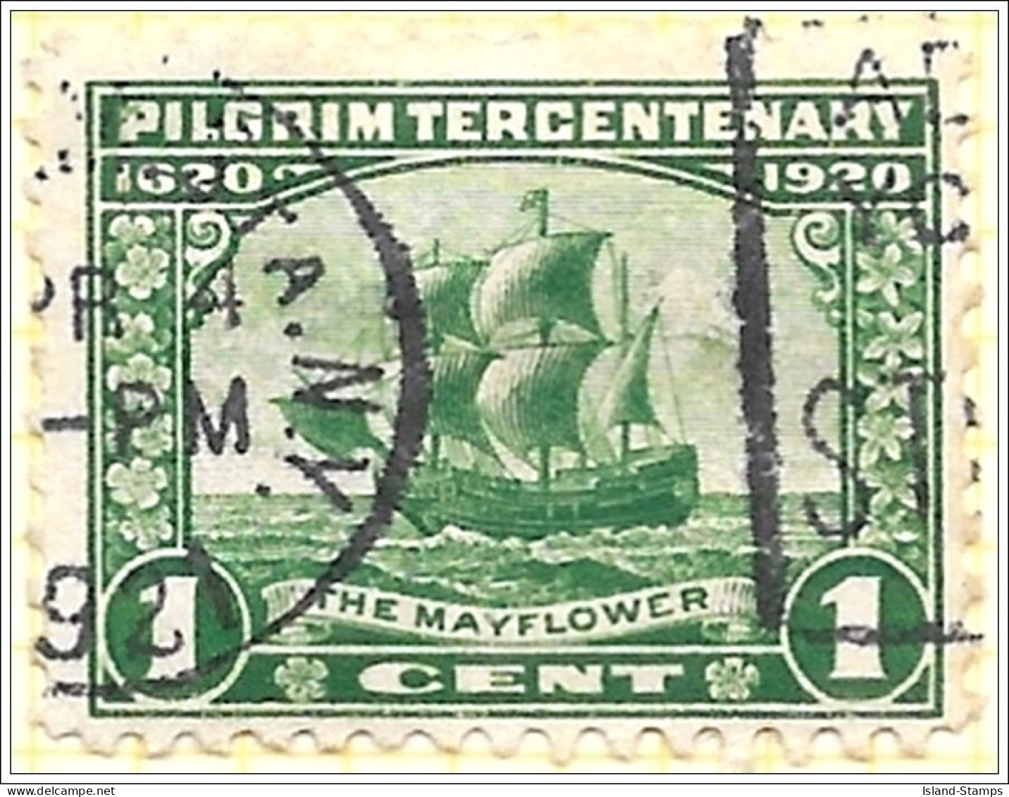 U.S. Stamps Scott# 548 Pilgrim Tercentenary Issue 1920 Used - Gebraucht