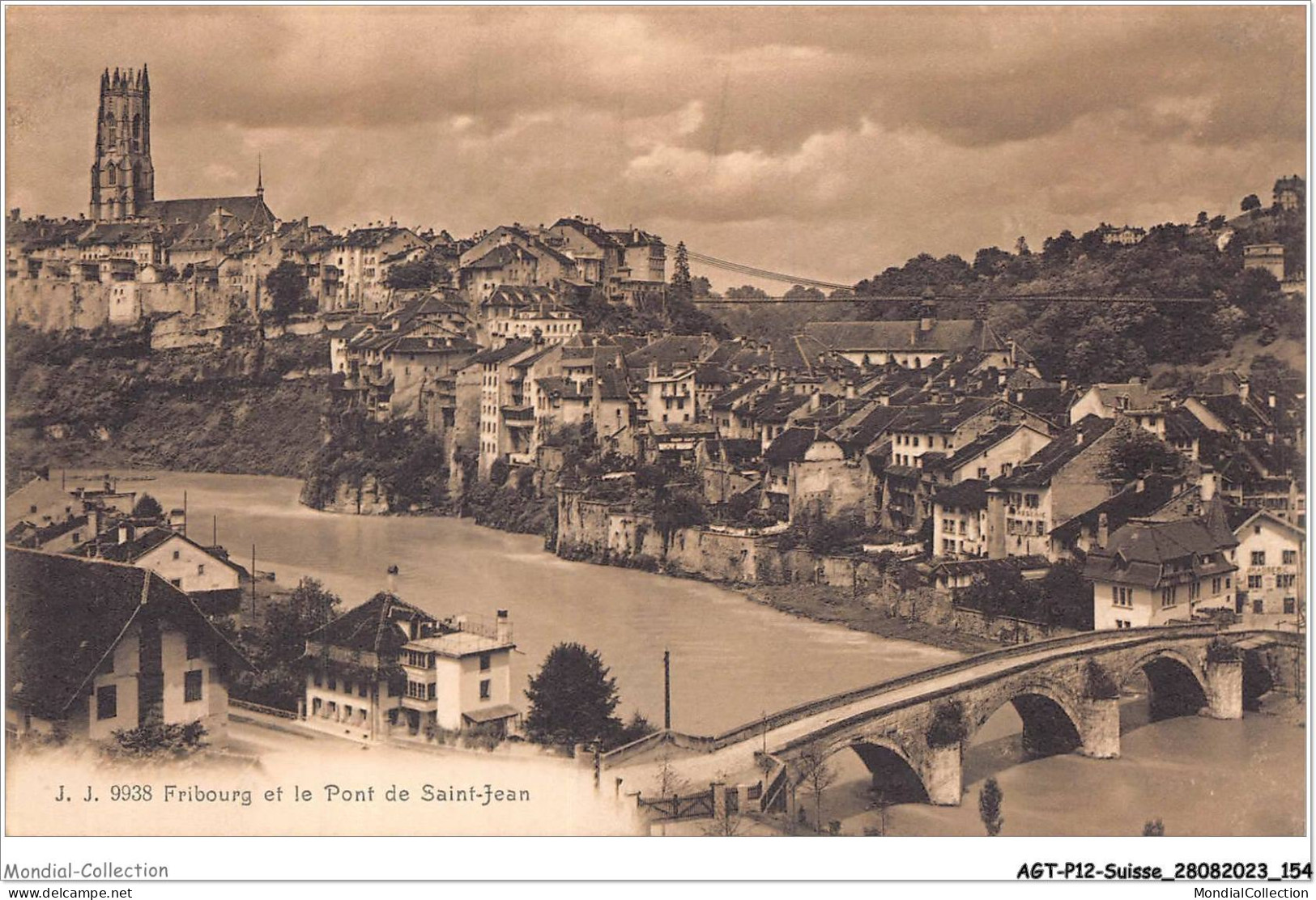 AGTP12-0946-SUISSE- FRIBOURG - Fribourg Et Le Pont De Saint-Jean  - Fribourg