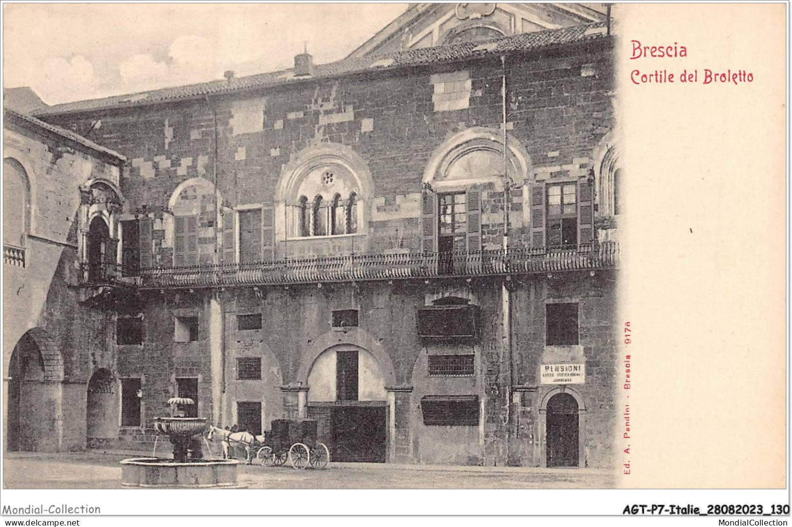 AGTP7-0533-ITALIE - BRESCIA - Cortile Del Broletto - Brescia